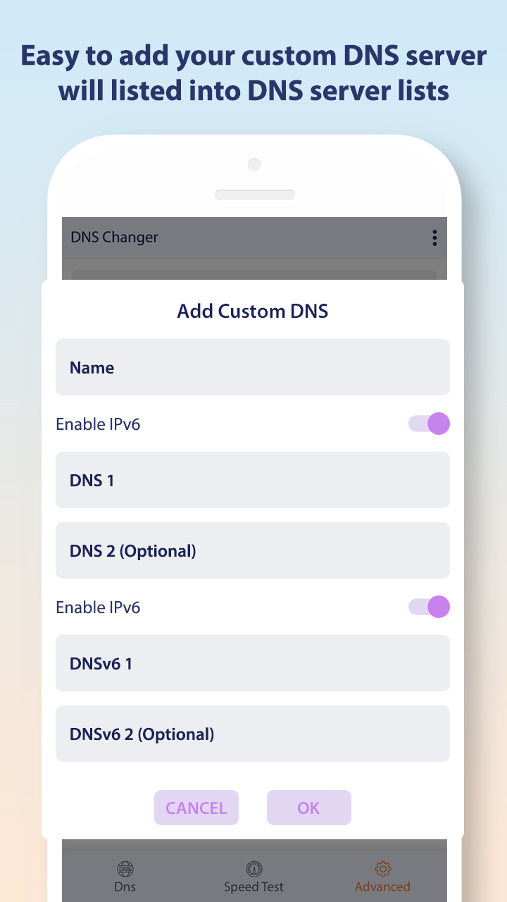 اسکرین شات 5 برنامه Change DNS Server, Browse Fast