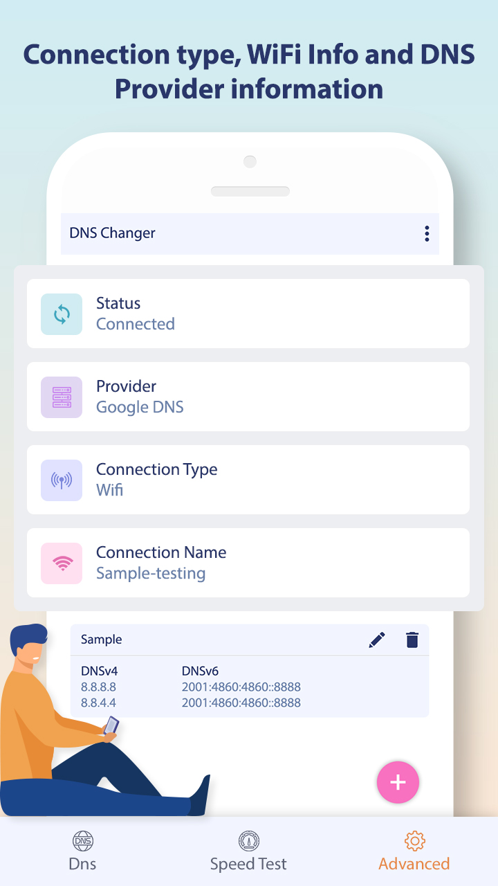 اسکرین شات 4 برنامه Change DNS Server, Browse Fast