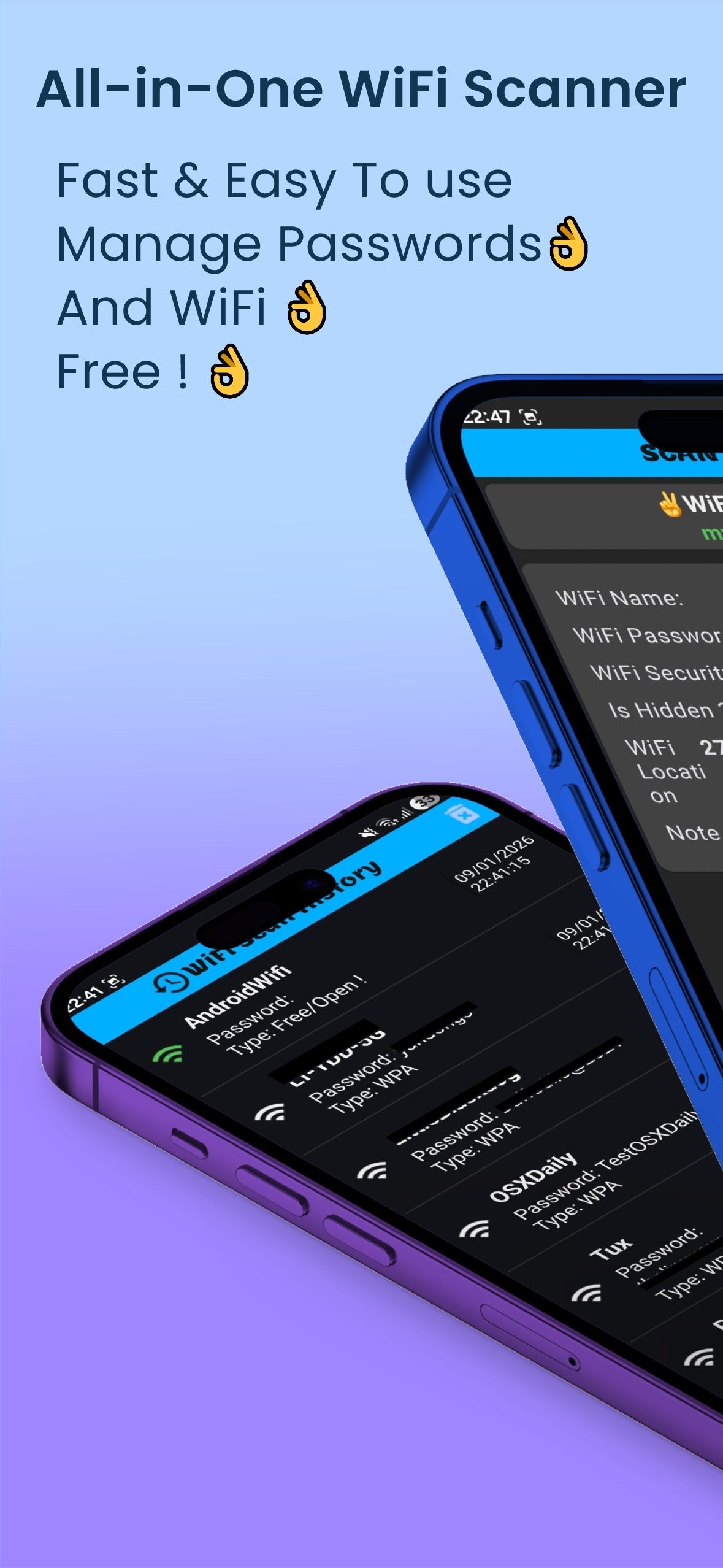 اسکرین شات 3 برنامه WiFi QrCode Password scanner