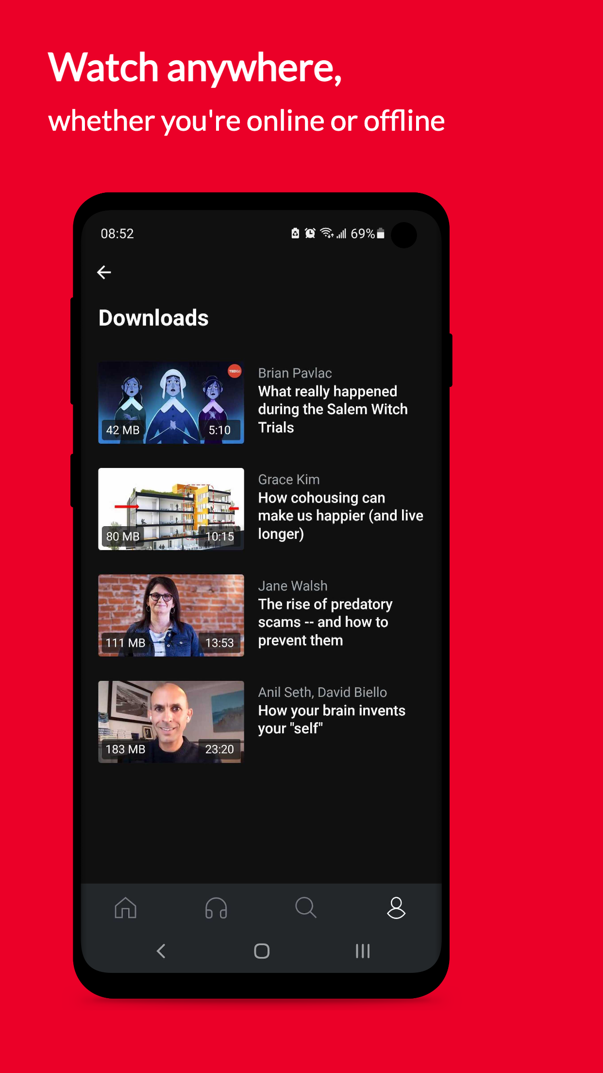 اسکرین شات 5 برنامه TED Talks: Watch and Learn