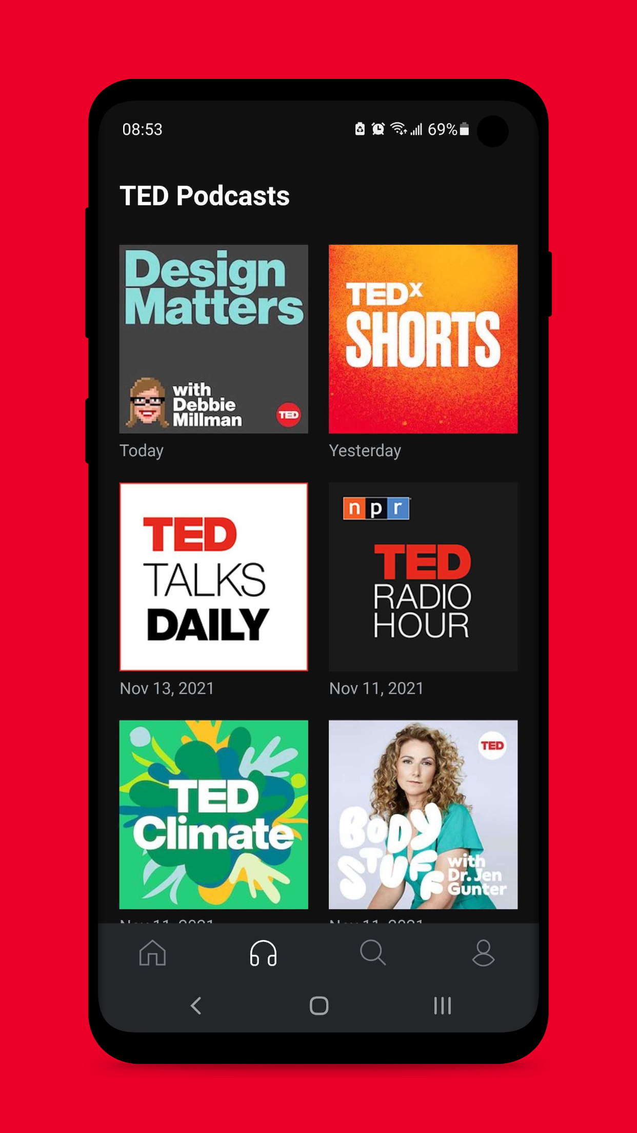 اسکرین شات 3 برنامه TED Talks: Watch and Learn