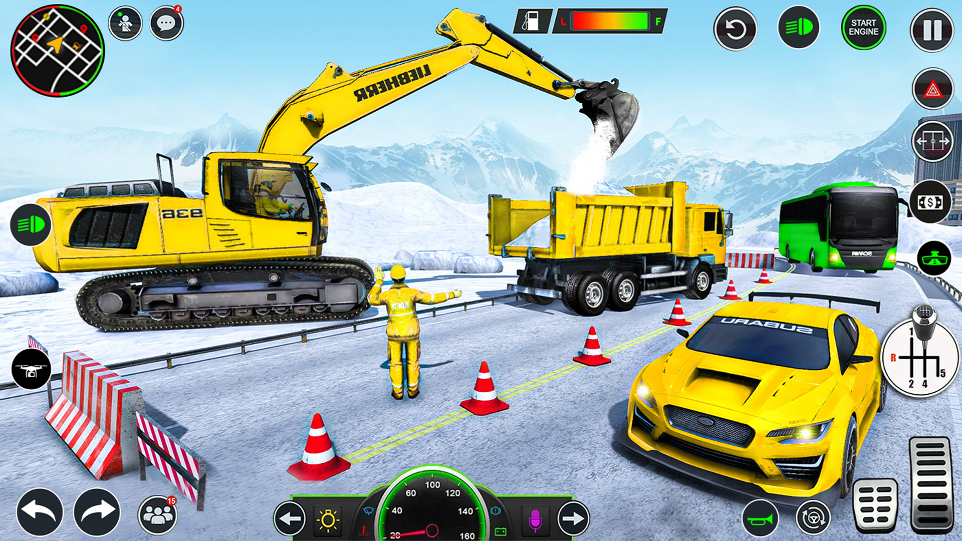 اسکرین شات 4 بازی JCB Backhoe Loader Driving 3D