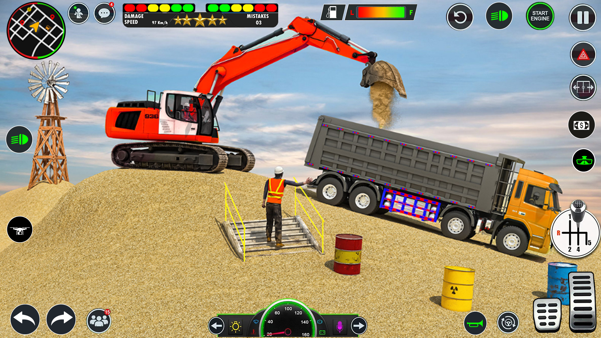 اسکرین شات 6 بازی JCB Backhoe Loader Driving 3D