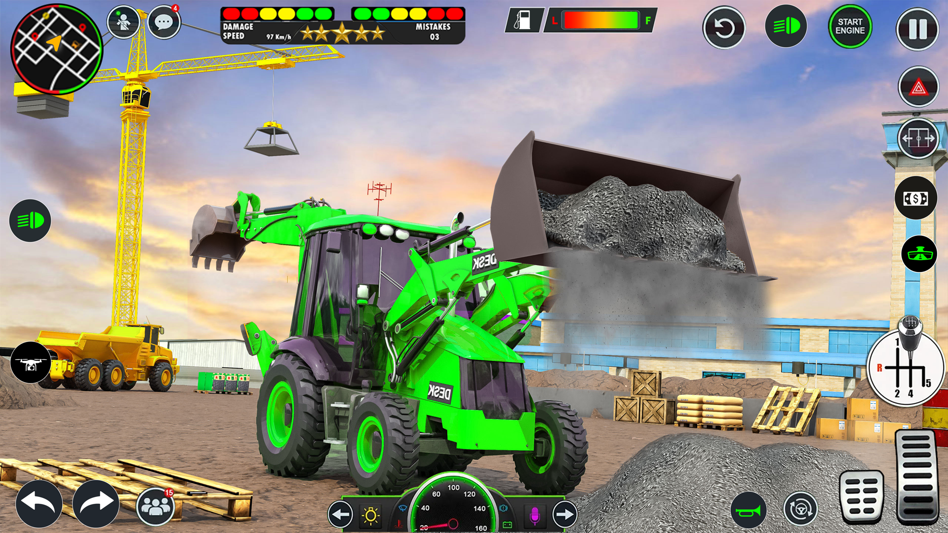 اسکرین شات 5 بازی JCB Backhoe Loader Driving 3D