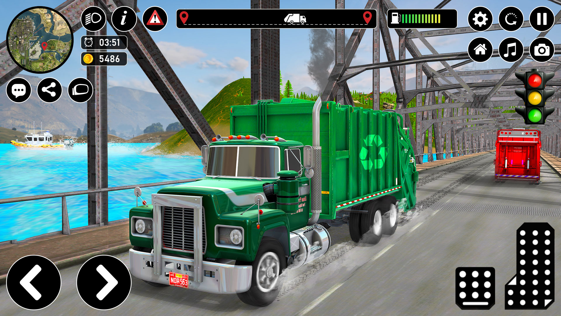اسکرین شات 5 بازی Garbage Truck Games 2025