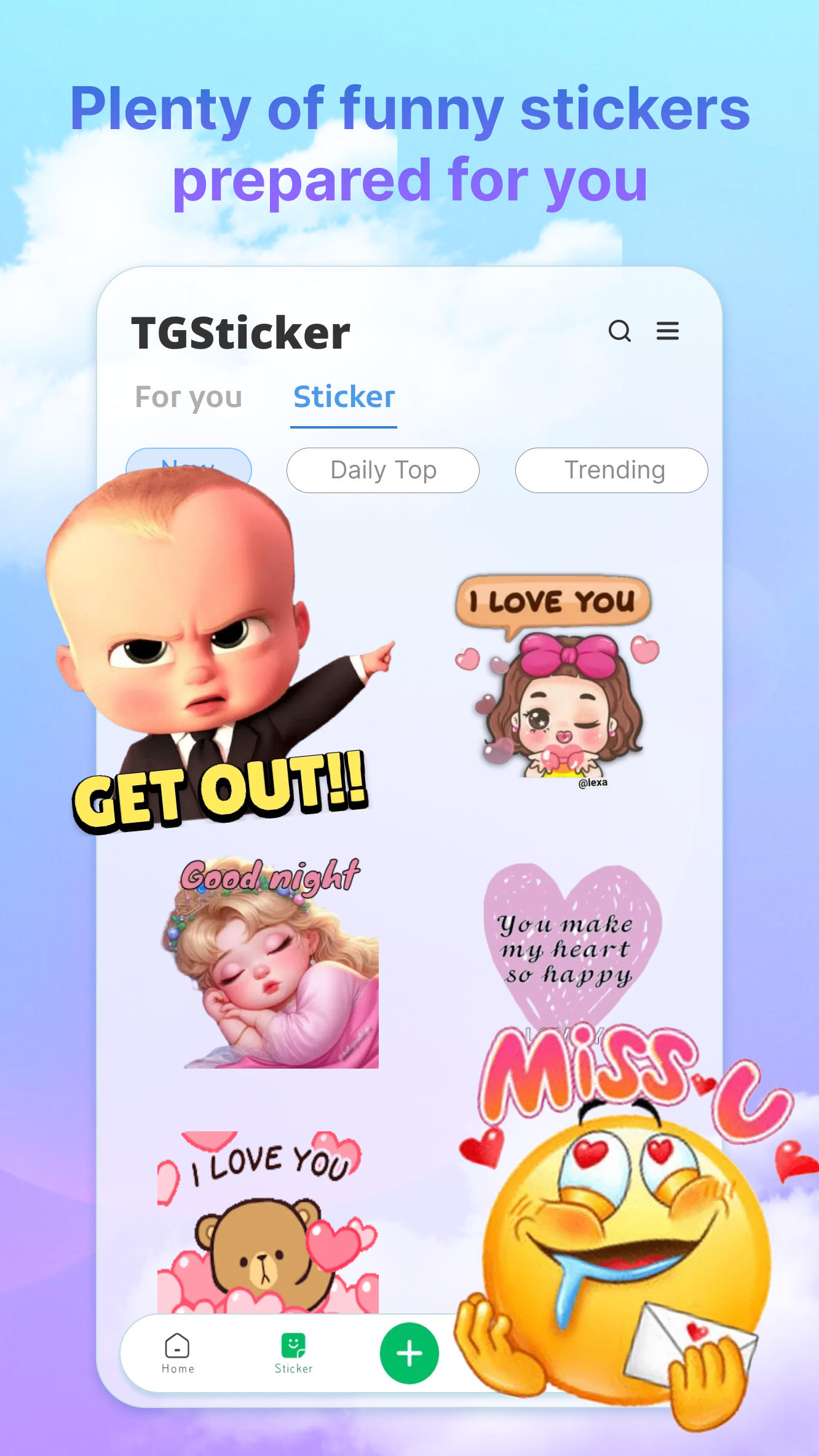 اسکرین شات 1 برنامه Tgsticker - pack meme download