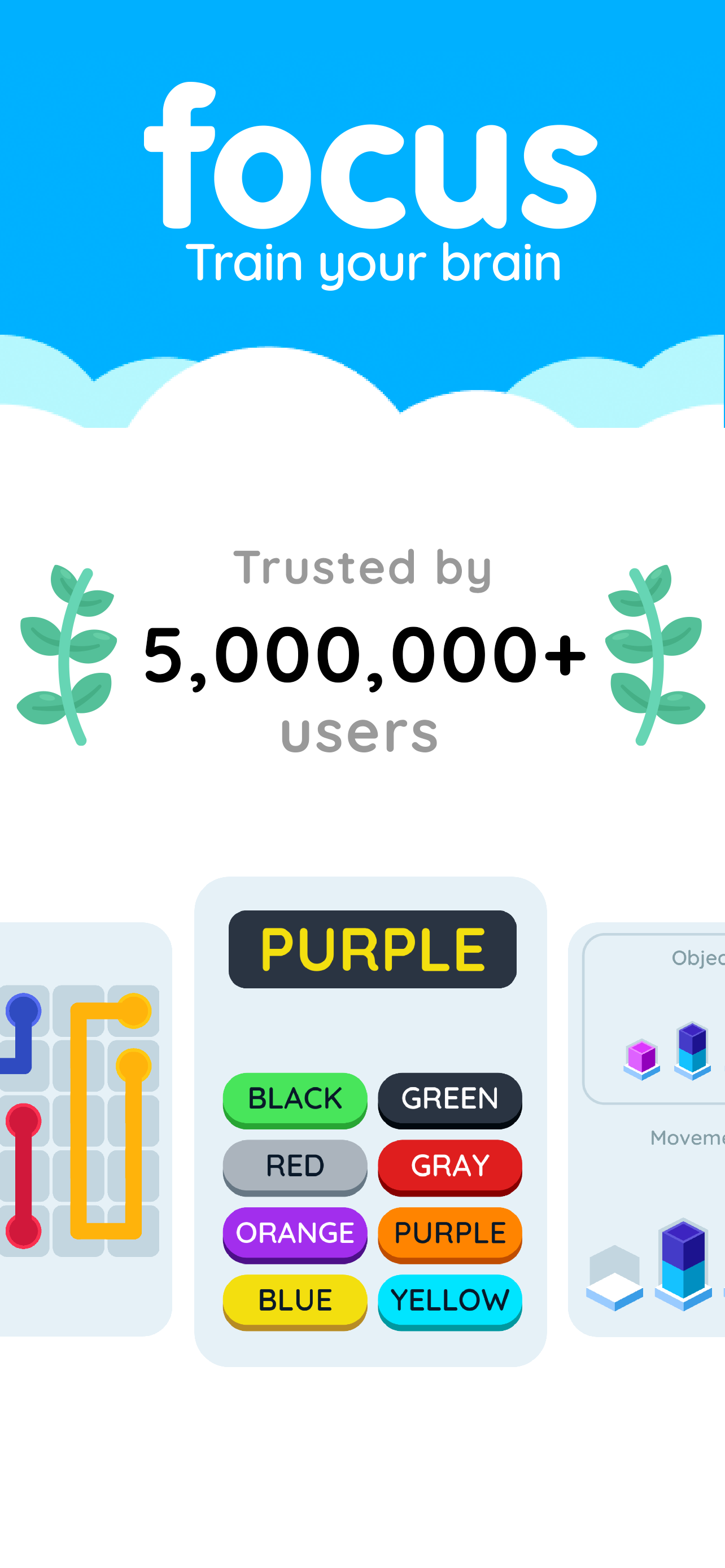 اسکرین شات 2 برنامه Focus: Brain Training Games