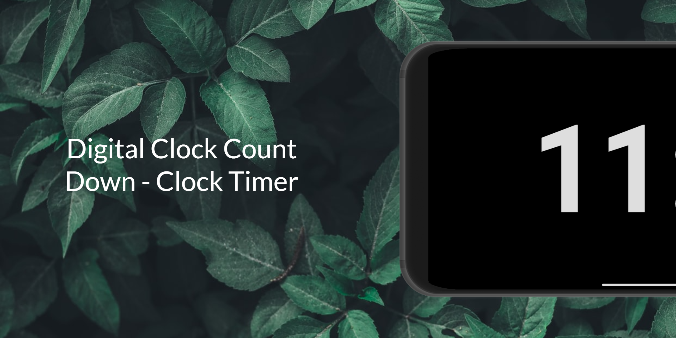 اسکرین شات 2 برنامه Digital Clock Count Down - Clock Timer