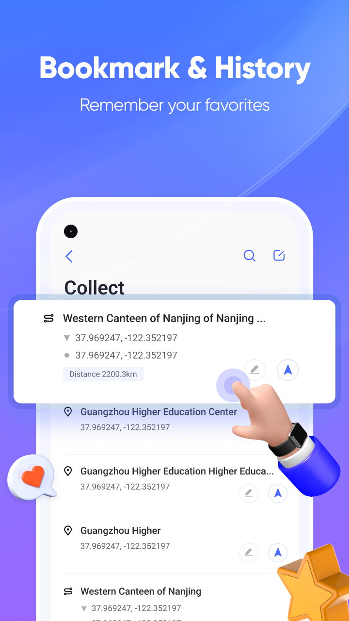 اسکرین شات 6 برنامه iAnyGo:Joystick, Finger travel