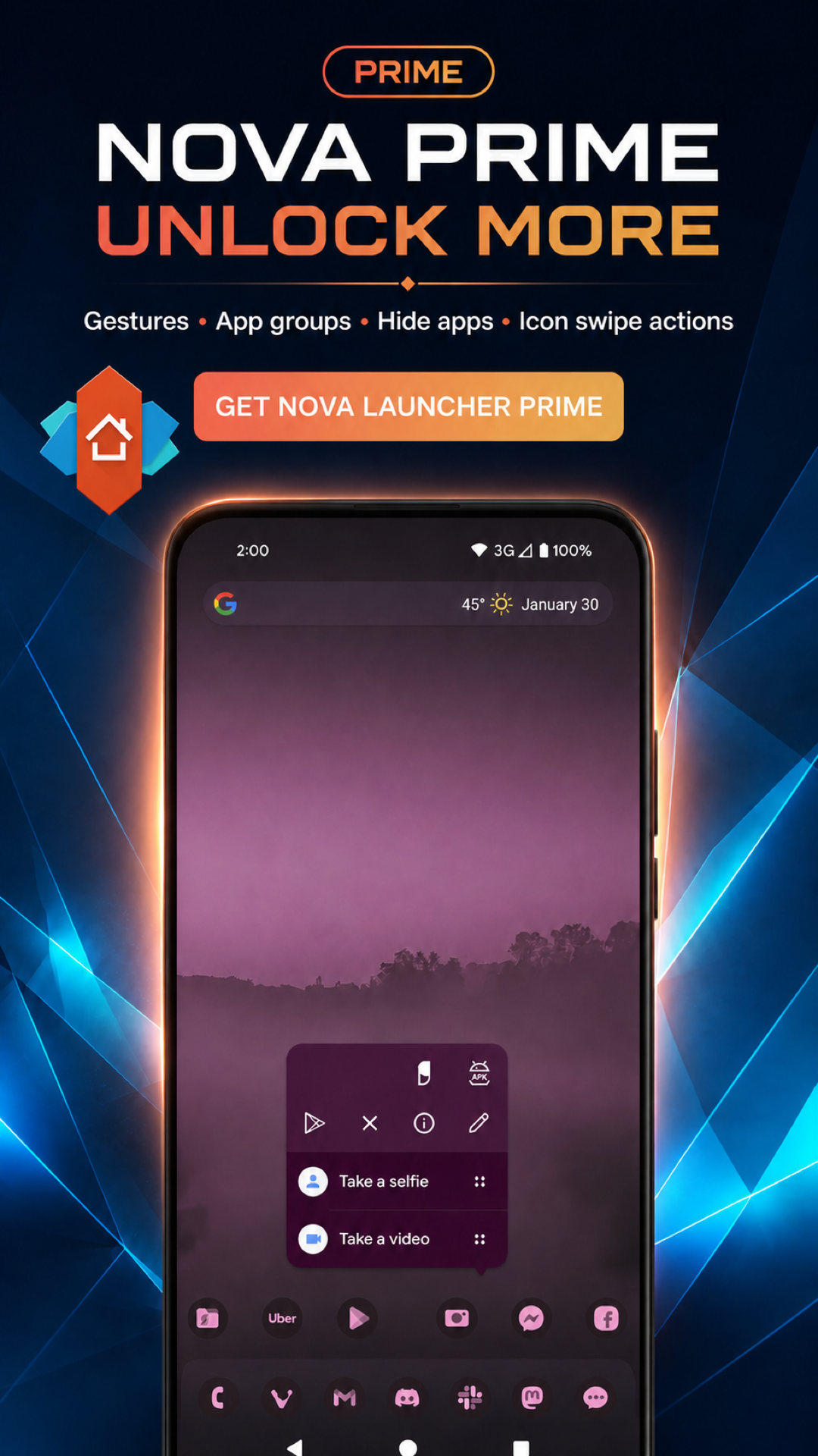 اسکرین شات 5 برنامه Nova Launcher: Home Screen