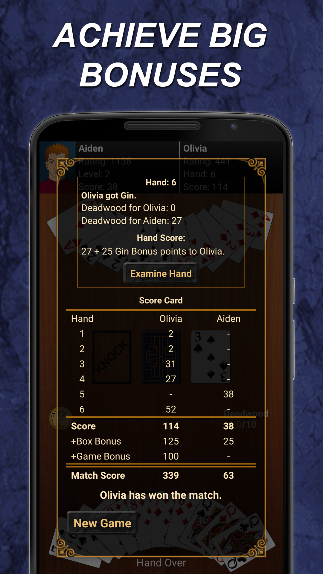 اسکرین شات 4 بازی Gin Rummy