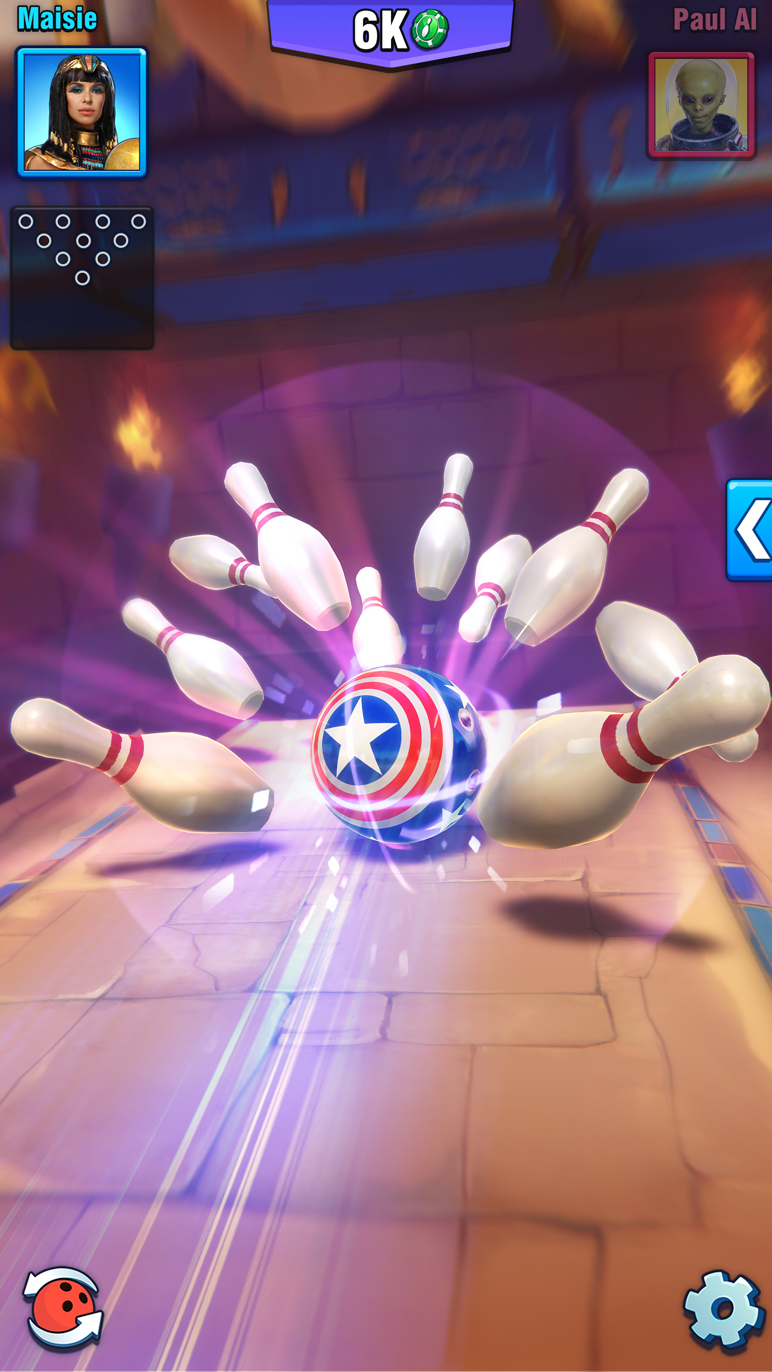 اسکرین شات 2 بازی Bowling Crew — 3D bowling game