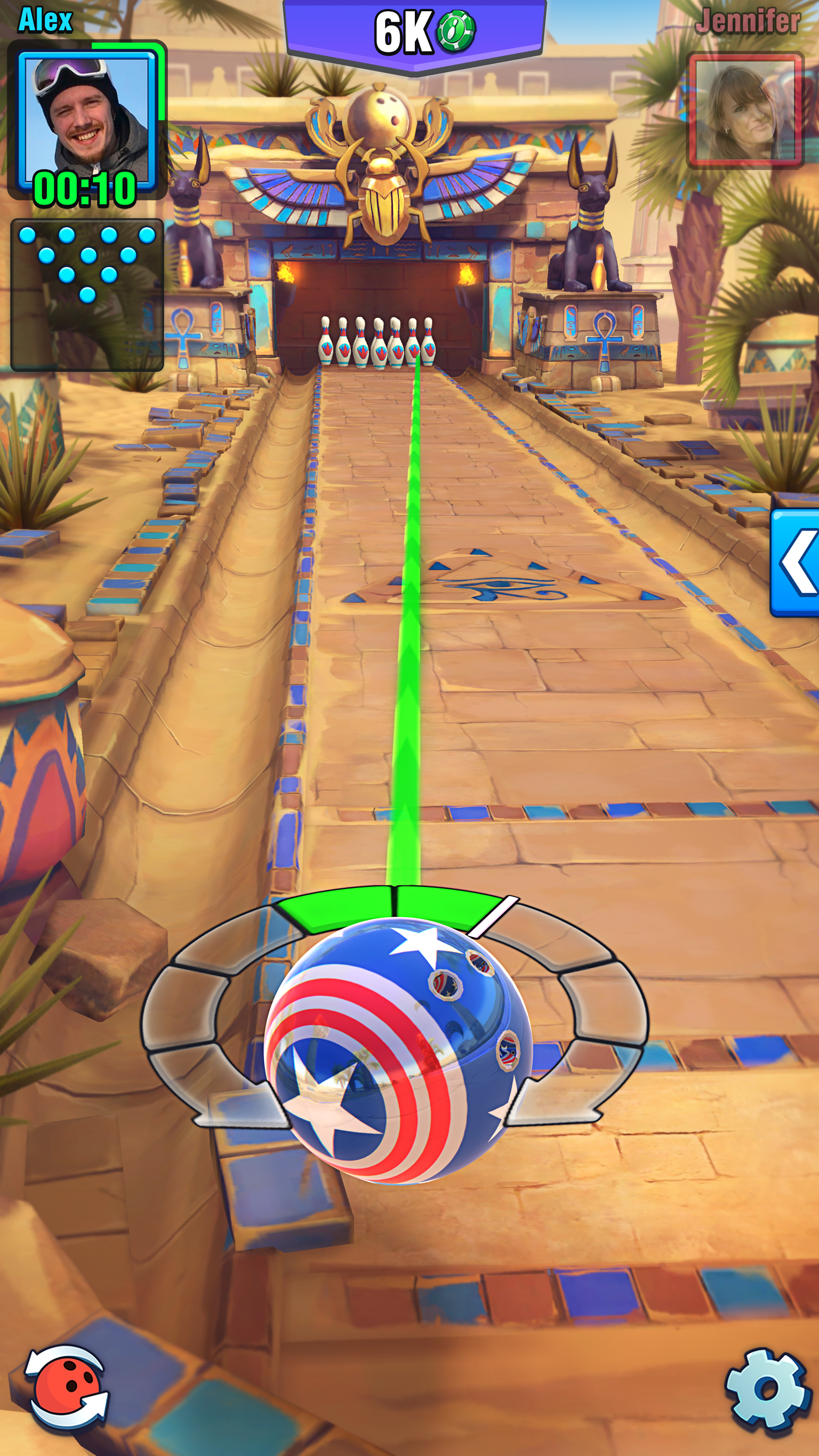 اسکرین شات 3 بازی Bowling Crew — 3D bowling game