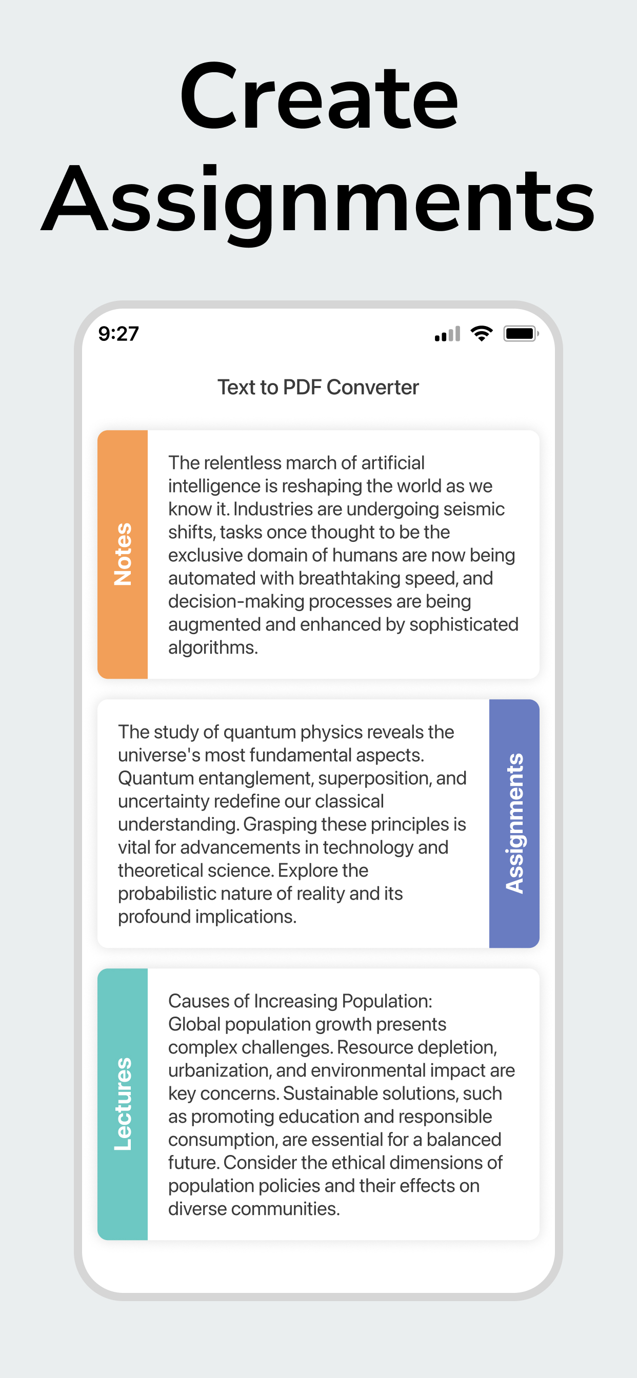 اسکرین شات 5 برنامه Text to PDF Converter