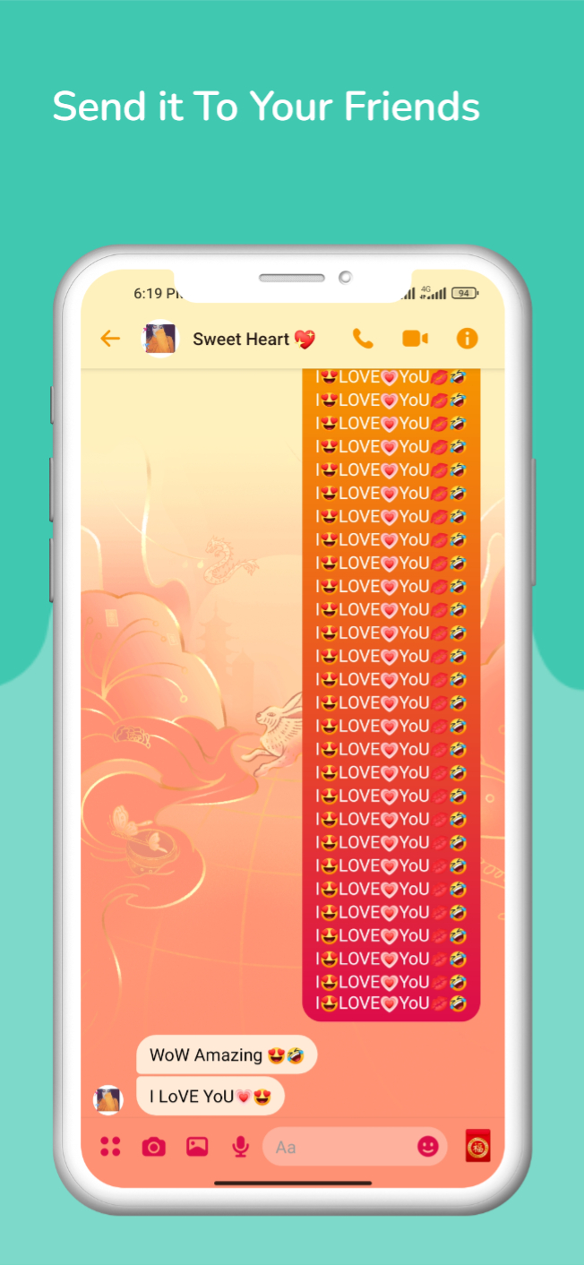 اسکرین شات 5 برنامه Text Repeater - Text Bomber