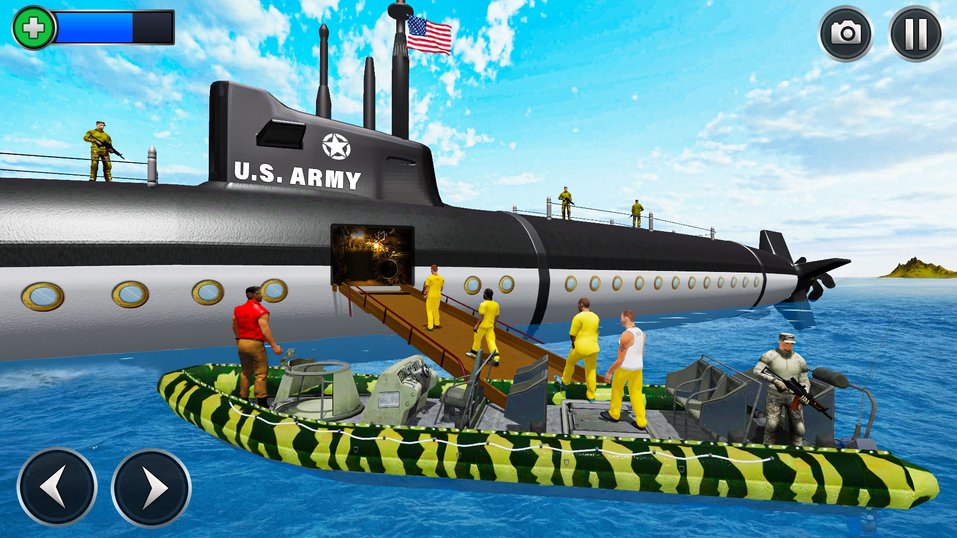 اسکرین شات 3 بازی Army Submarine Transport Game