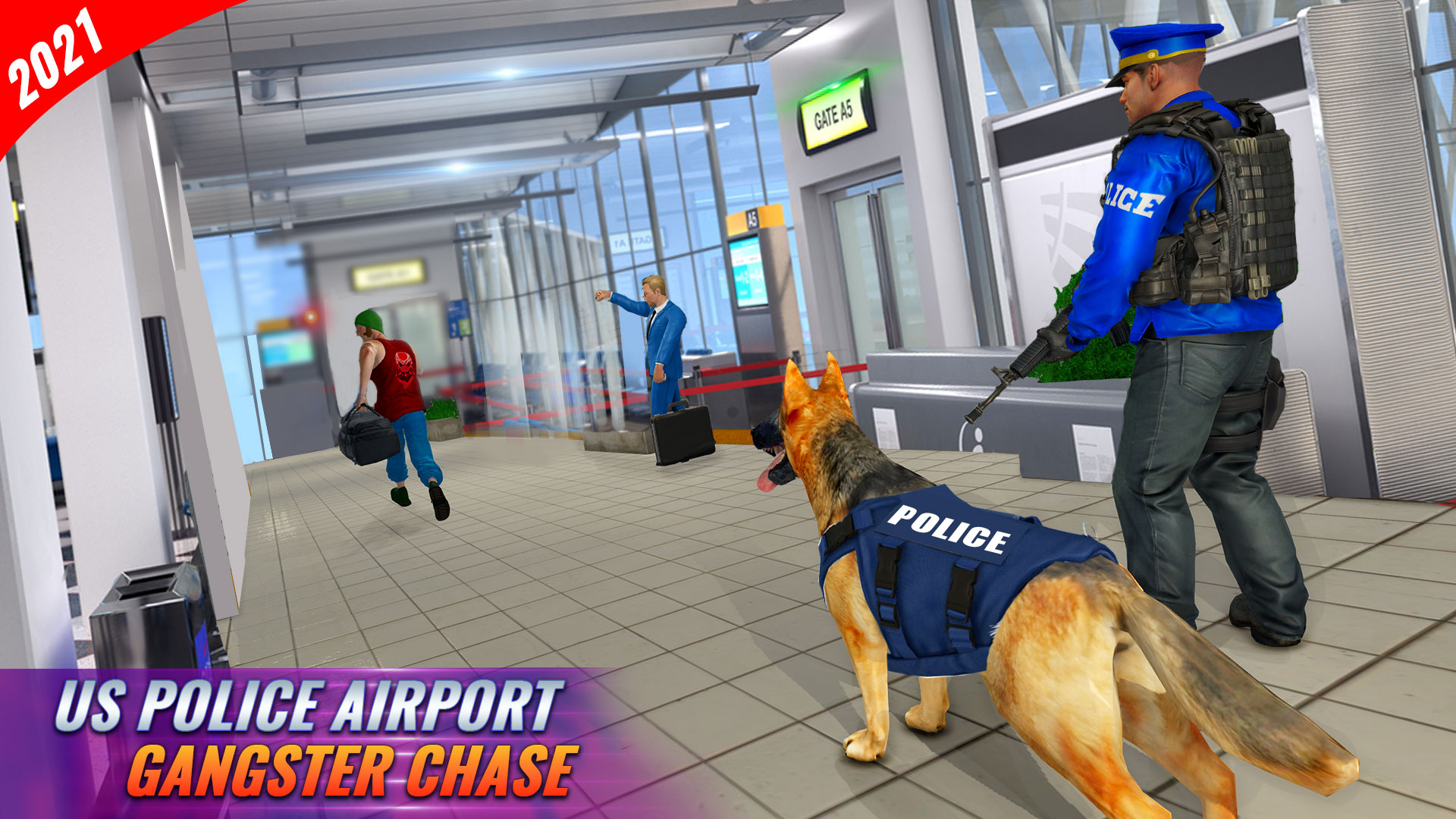 اسکرین شات 1 بازی Police Dog Airport Crime Chase