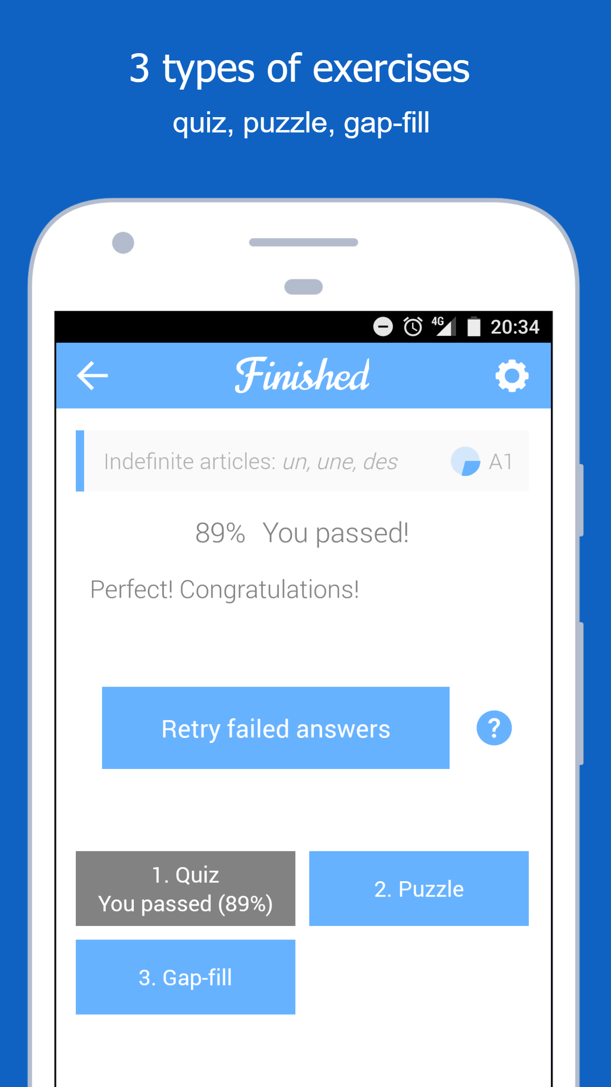 اسکرین شات 3 برنامه Dr French, French grammar