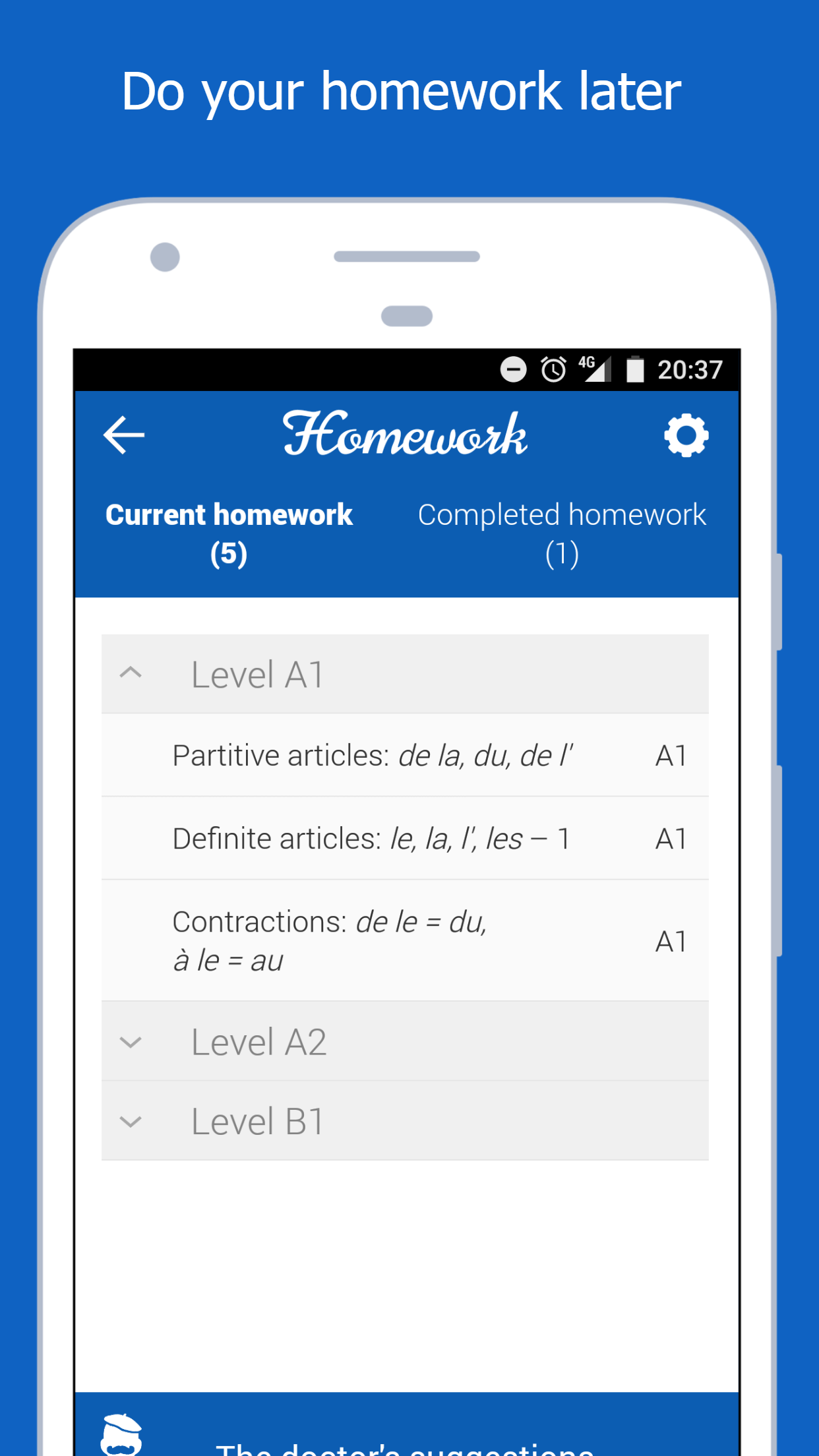 اسکرین شات 5 برنامه Dr French, French grammar