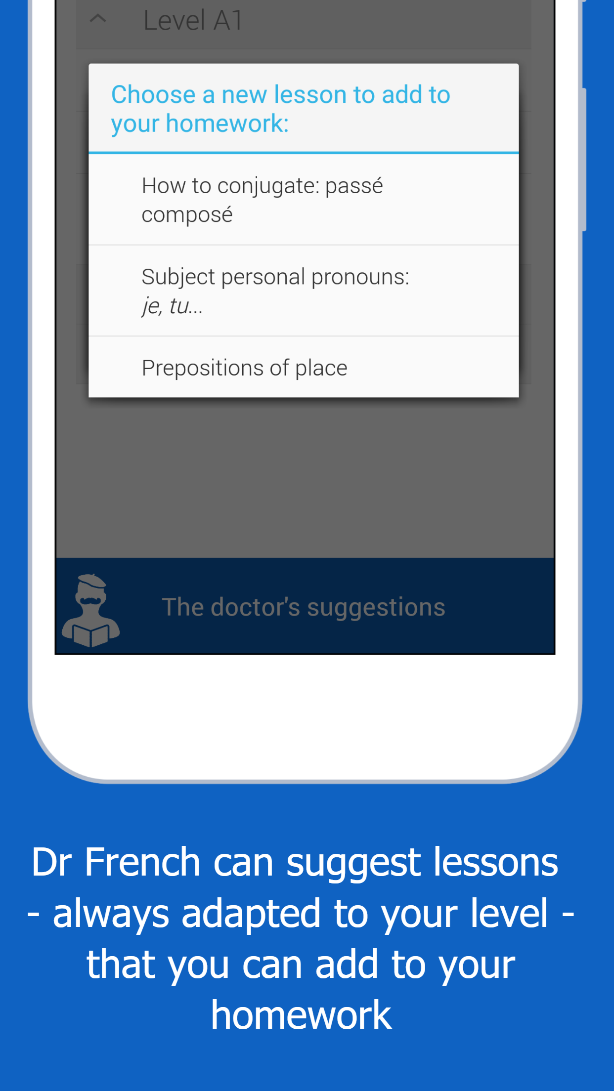 اسکرین شات 6 برنامه Dr French, French grammar