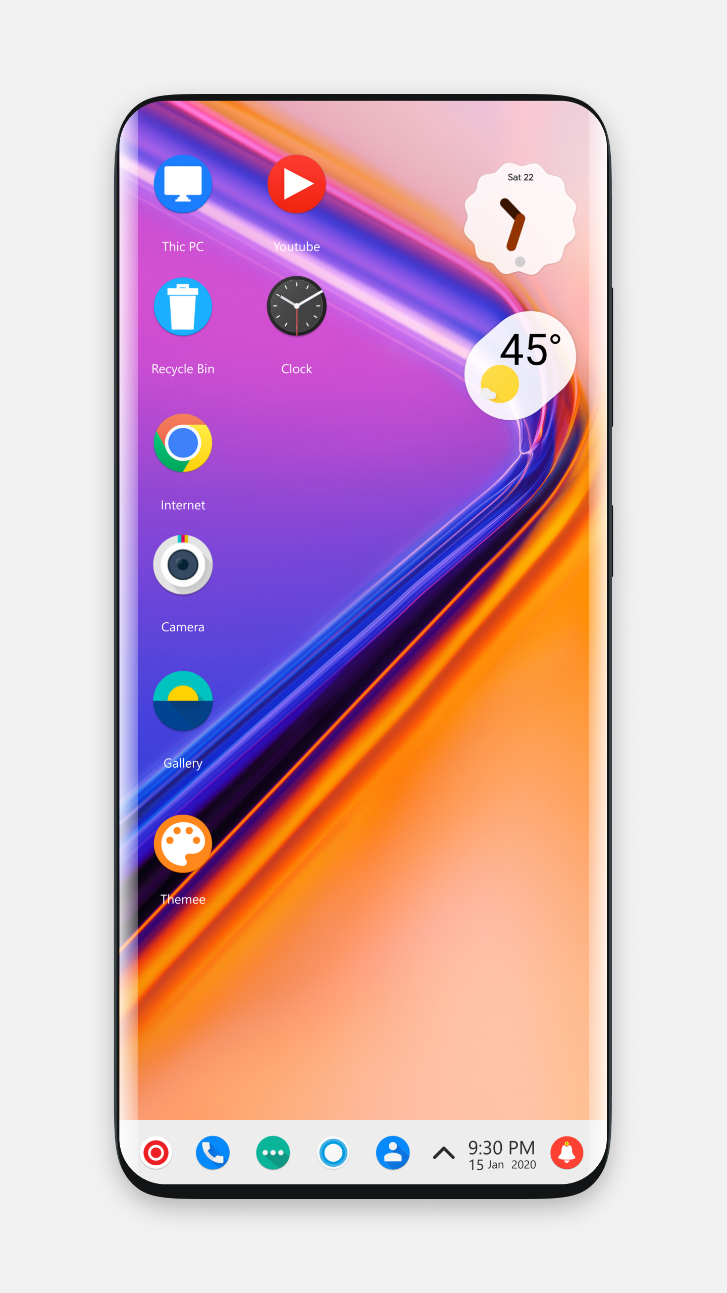 اسکرین شات 6 برنامه OnePlus 7 Theme for CL