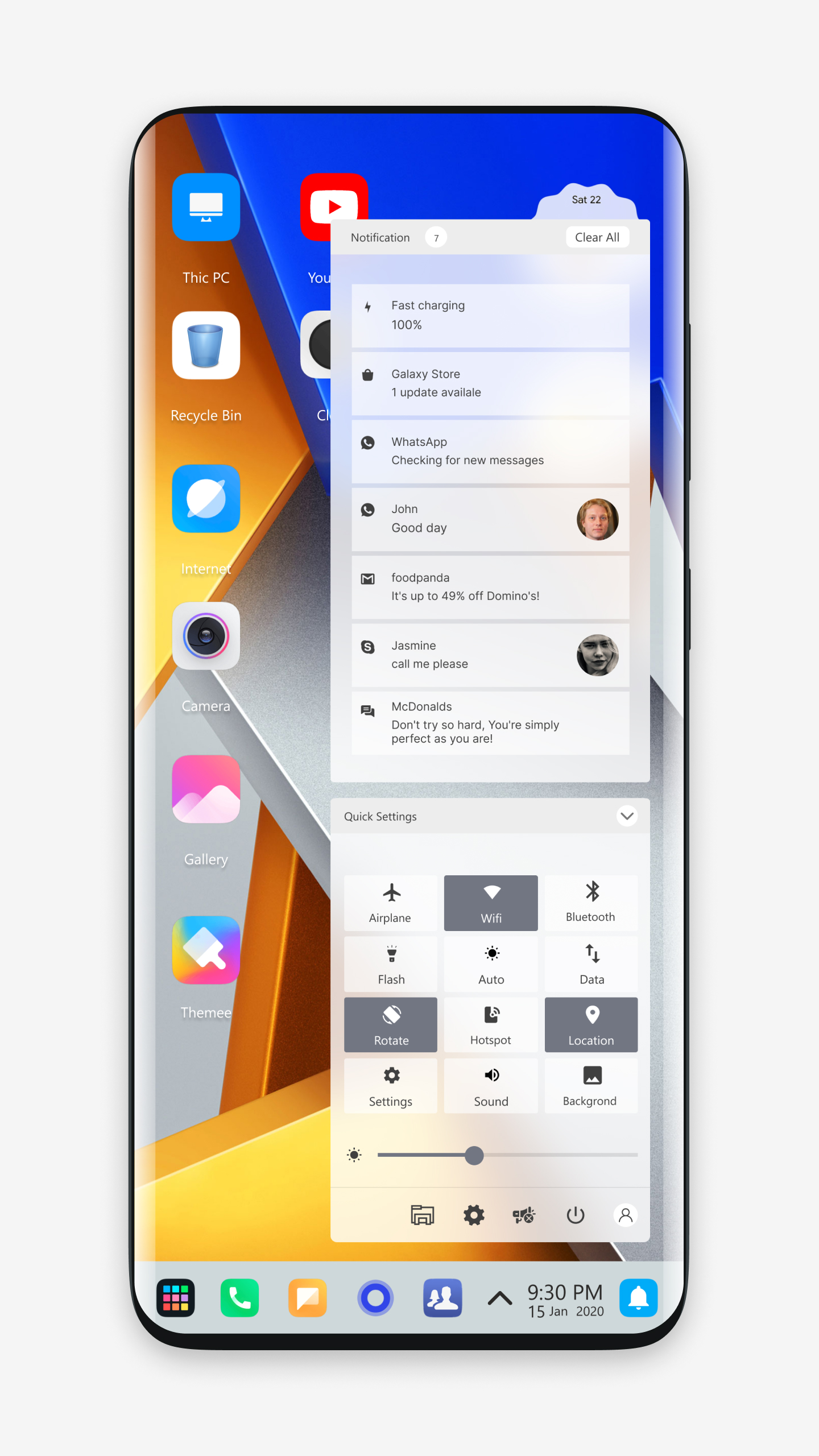اسکرین شات 2 برنامه Poco M4 theme