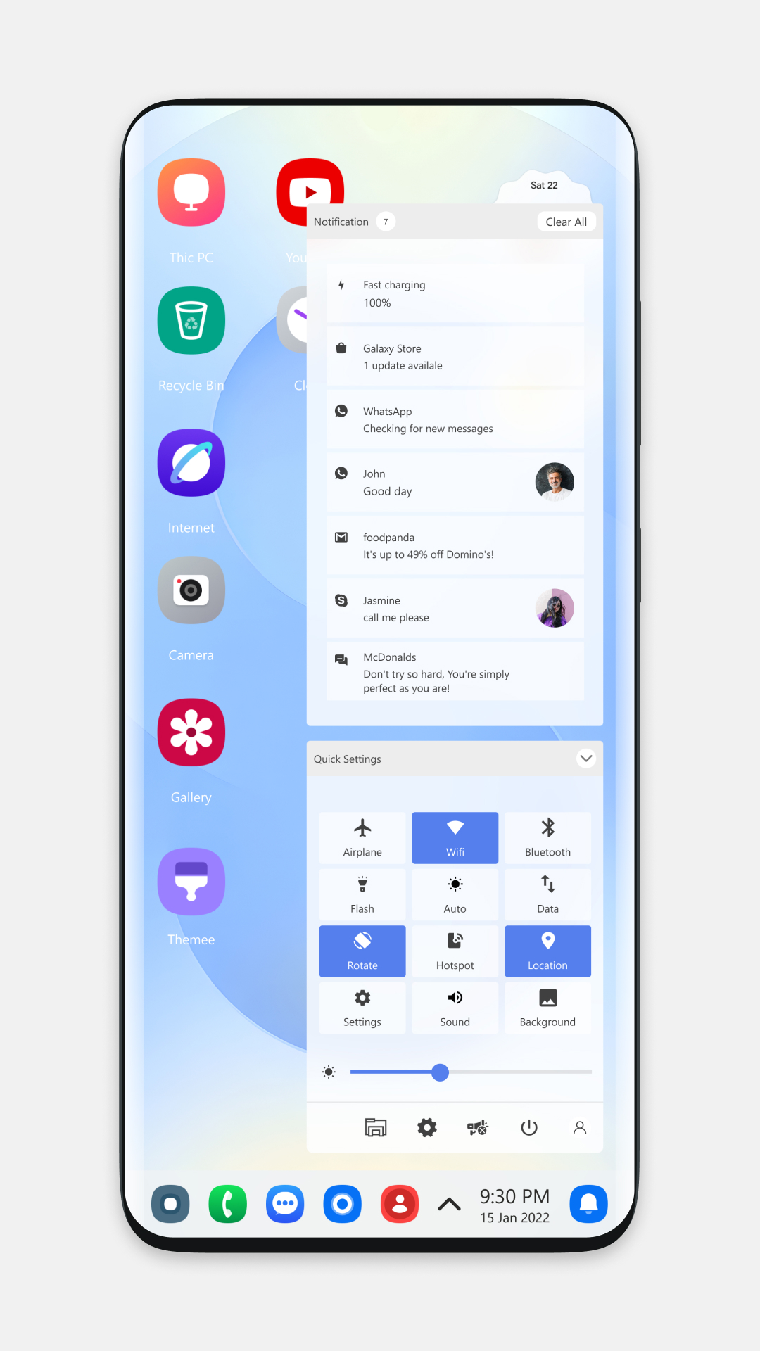 اسکرین شات 3 برنامه S25 Theme for launcher