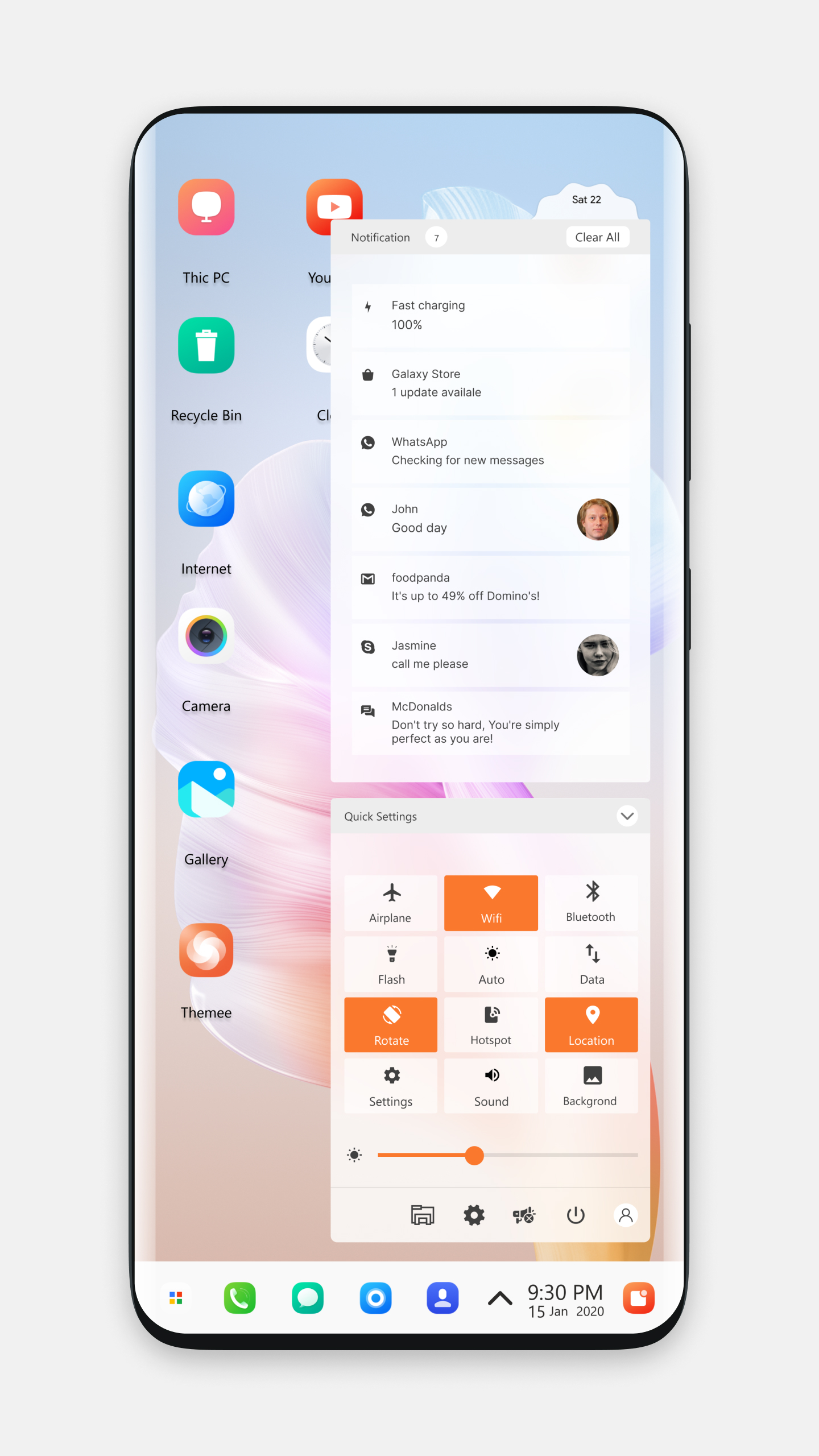 اسکرین شات 3 برنامه Vivo S10 Theme for Launcher
