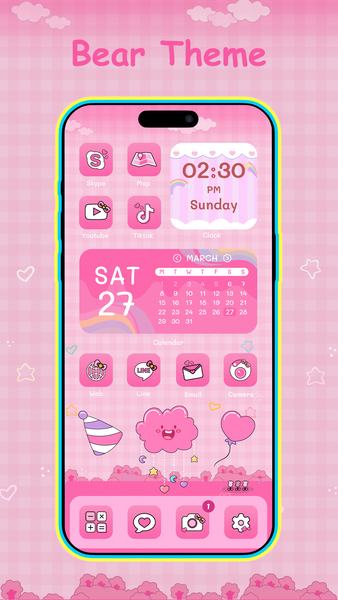 اسکرین شات 8 برنامه BeautyTheme: Icons & Widgets