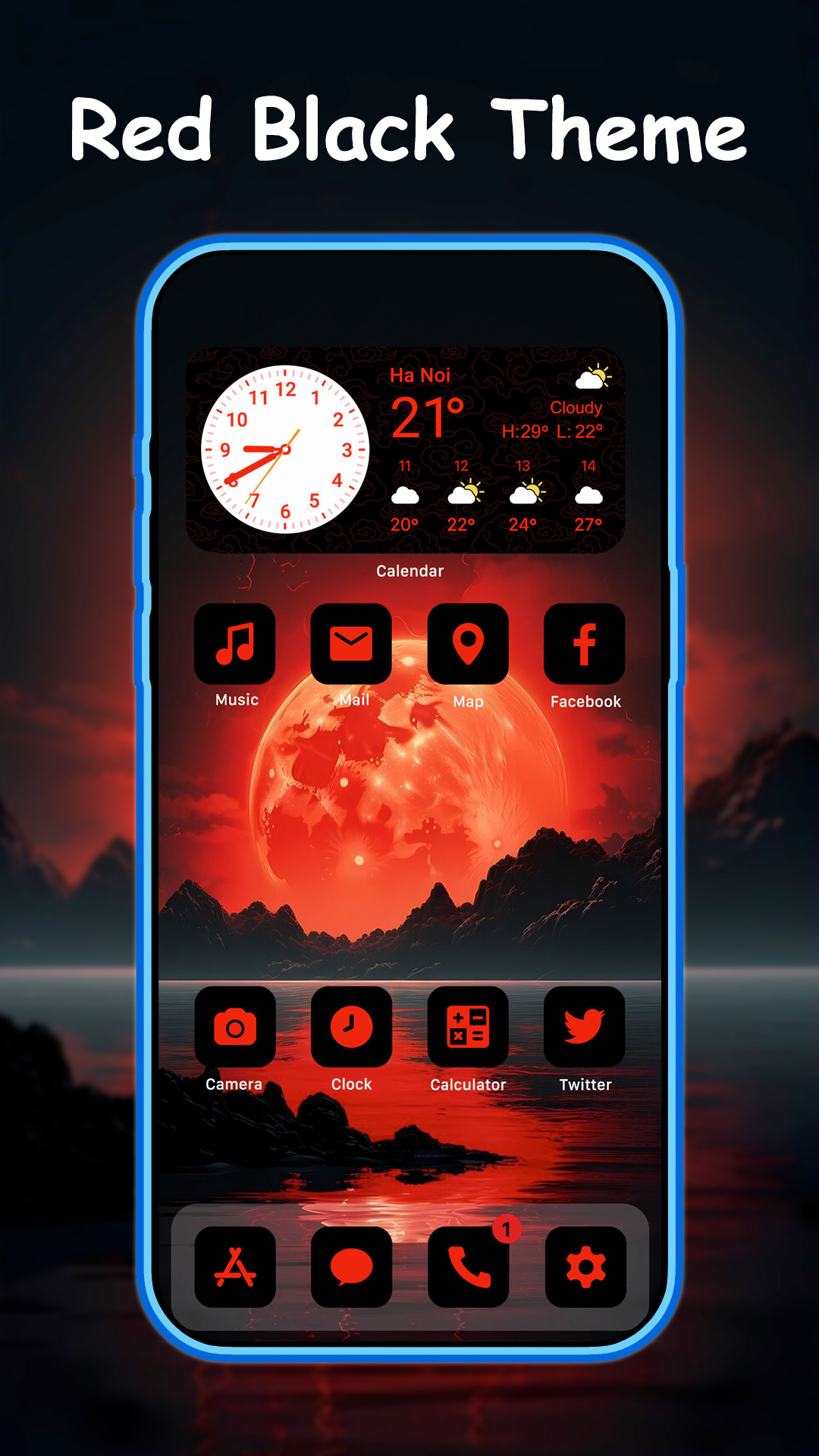 اسکرین شات 4 برنامه BeautyTheme: Icons & Widgets