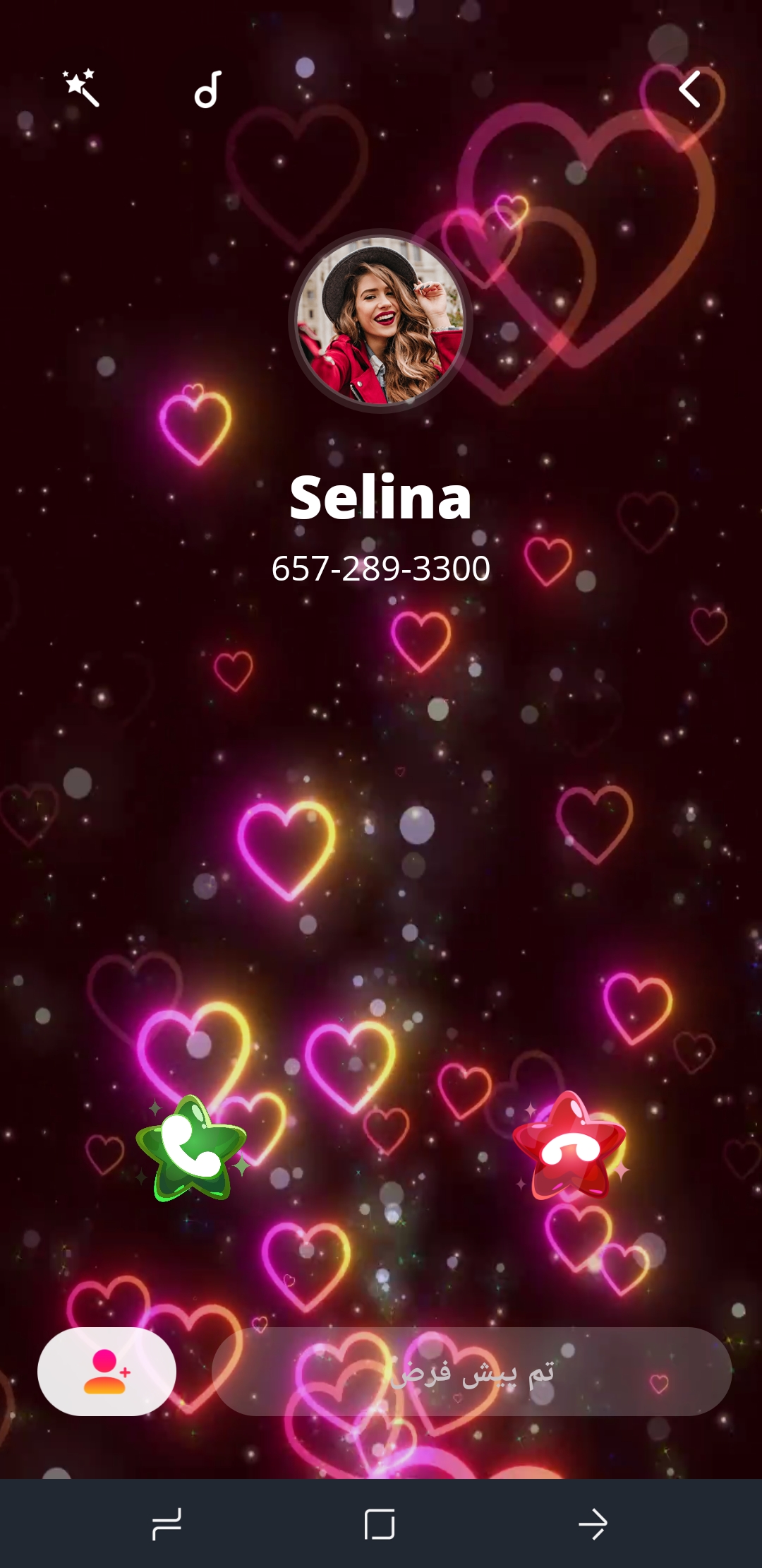 اسکرین شات 3 برنامه پس زمینه تماس- زیبا و جذاب