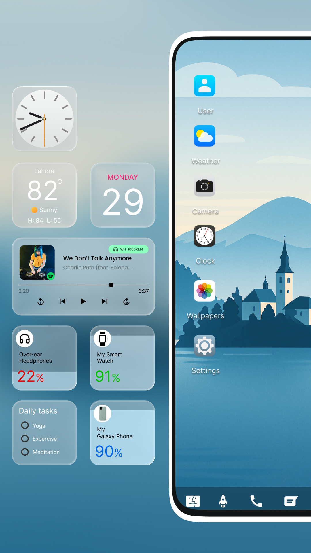 اسکرین شات 2 برنامه Mak Book OS 26 Launcher