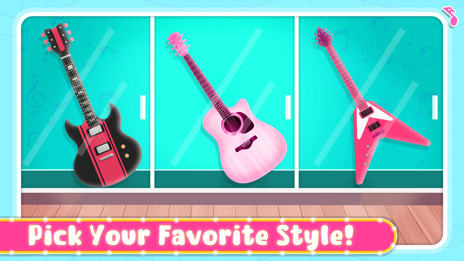 اسکرین شات 2 بازی Guitar Girl Rock Band Games