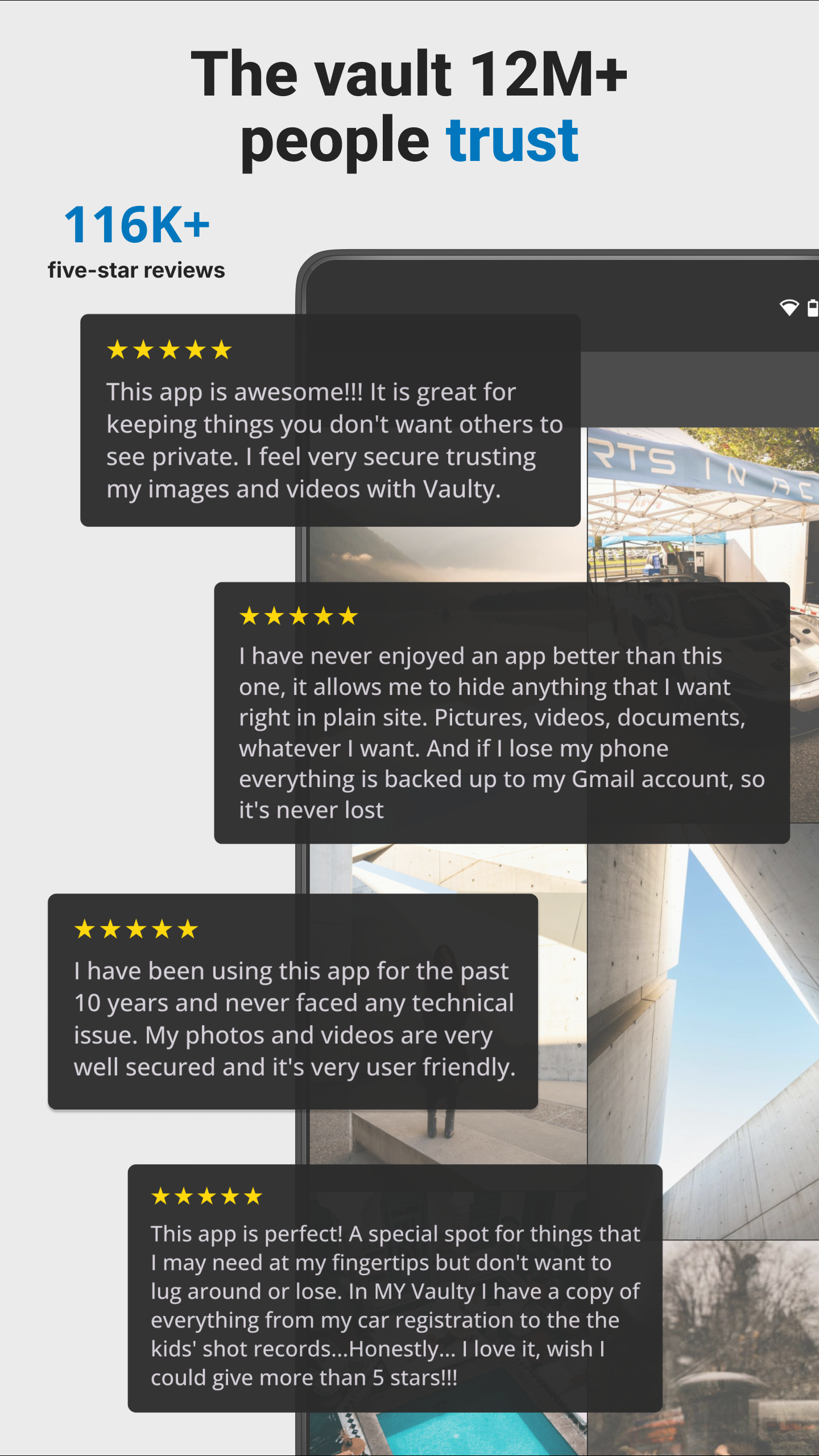 اسکرین شات 7 برنامه Vaulty : Photo Vault & Hide