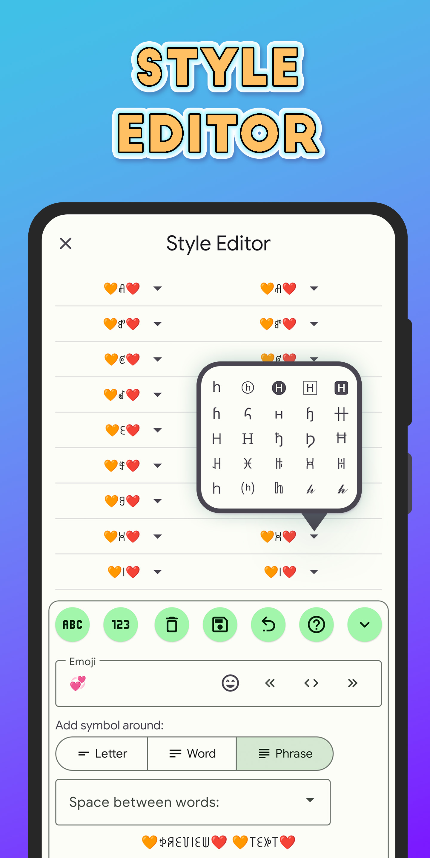 اسکرین شات 5 برنامه Stylish Text - Fonts Keyboard