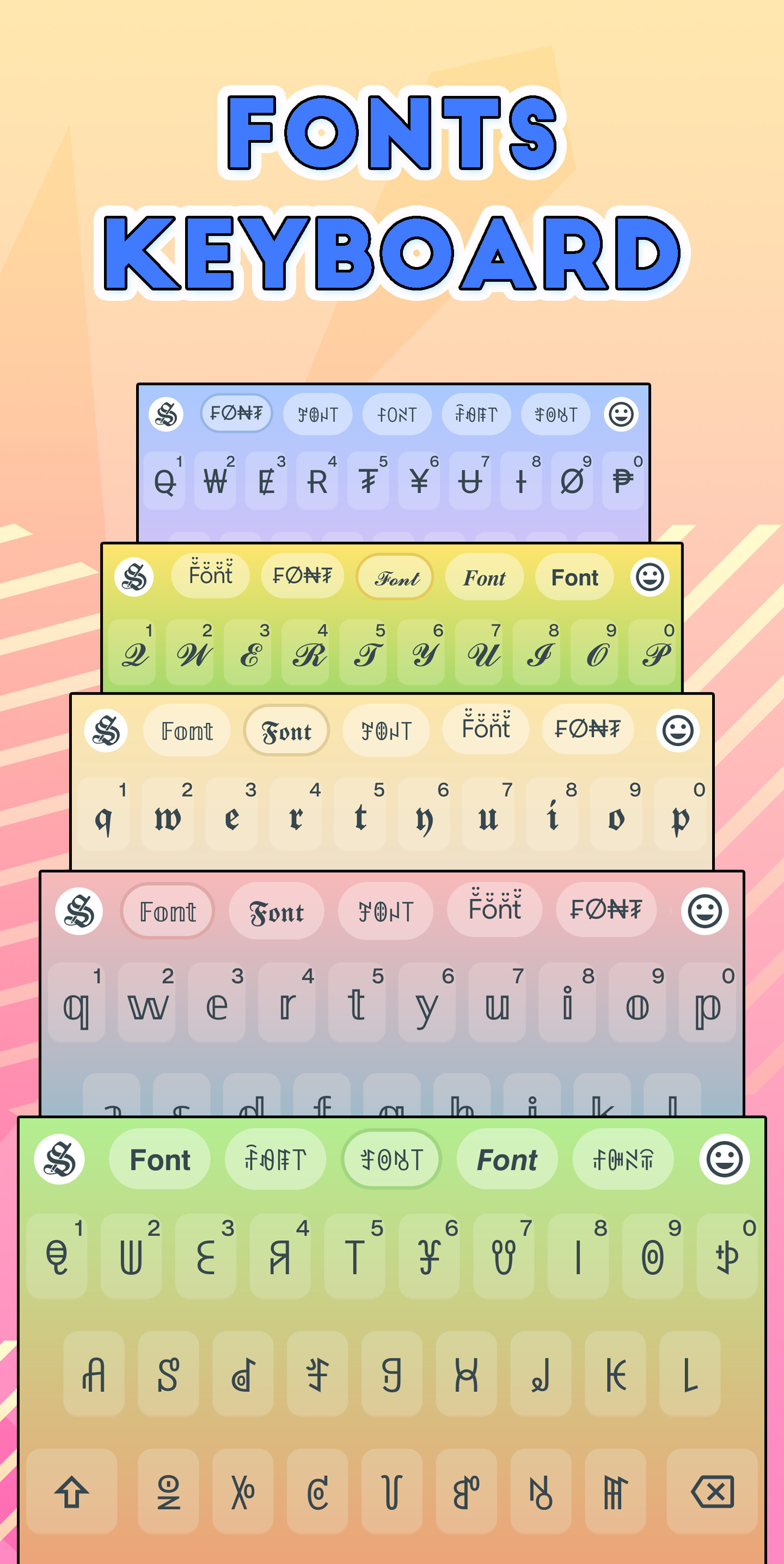 اسکرین شات 1 برنامه Stylish Text - Fonts Keyboard