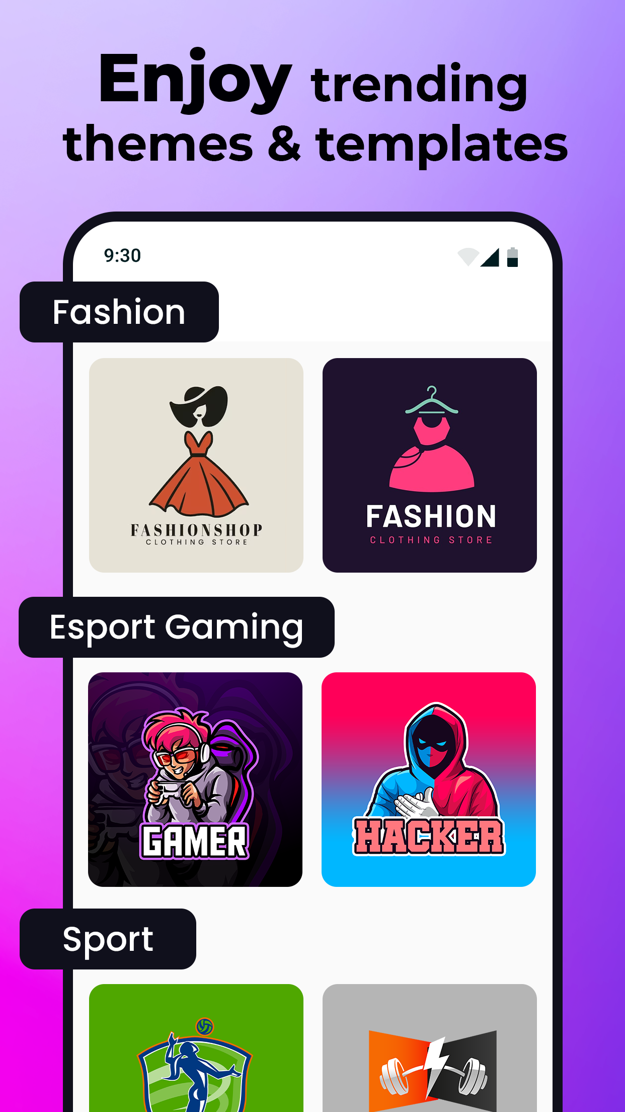 اسکرین شات 5 برنامه Logo Maker & Logo Creator