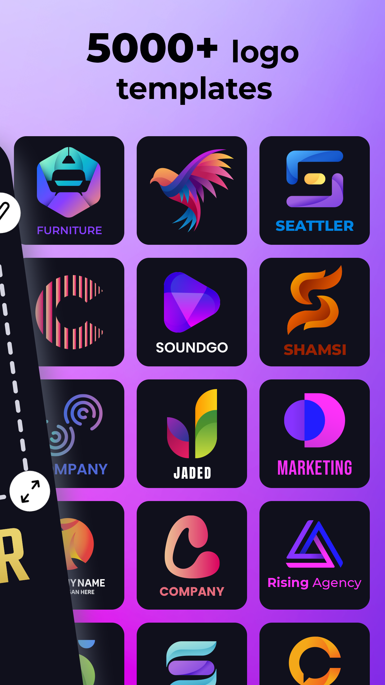 اسکرین شات 3 برنامه Logo Maker & Logo Creator