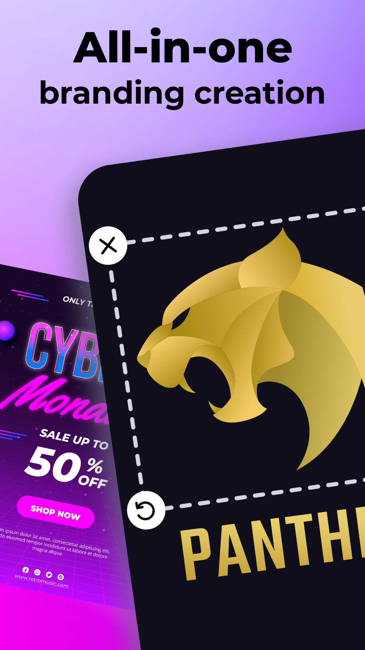 اسکرین شات 2 برنامه AI Logo Maker & Logo Creator