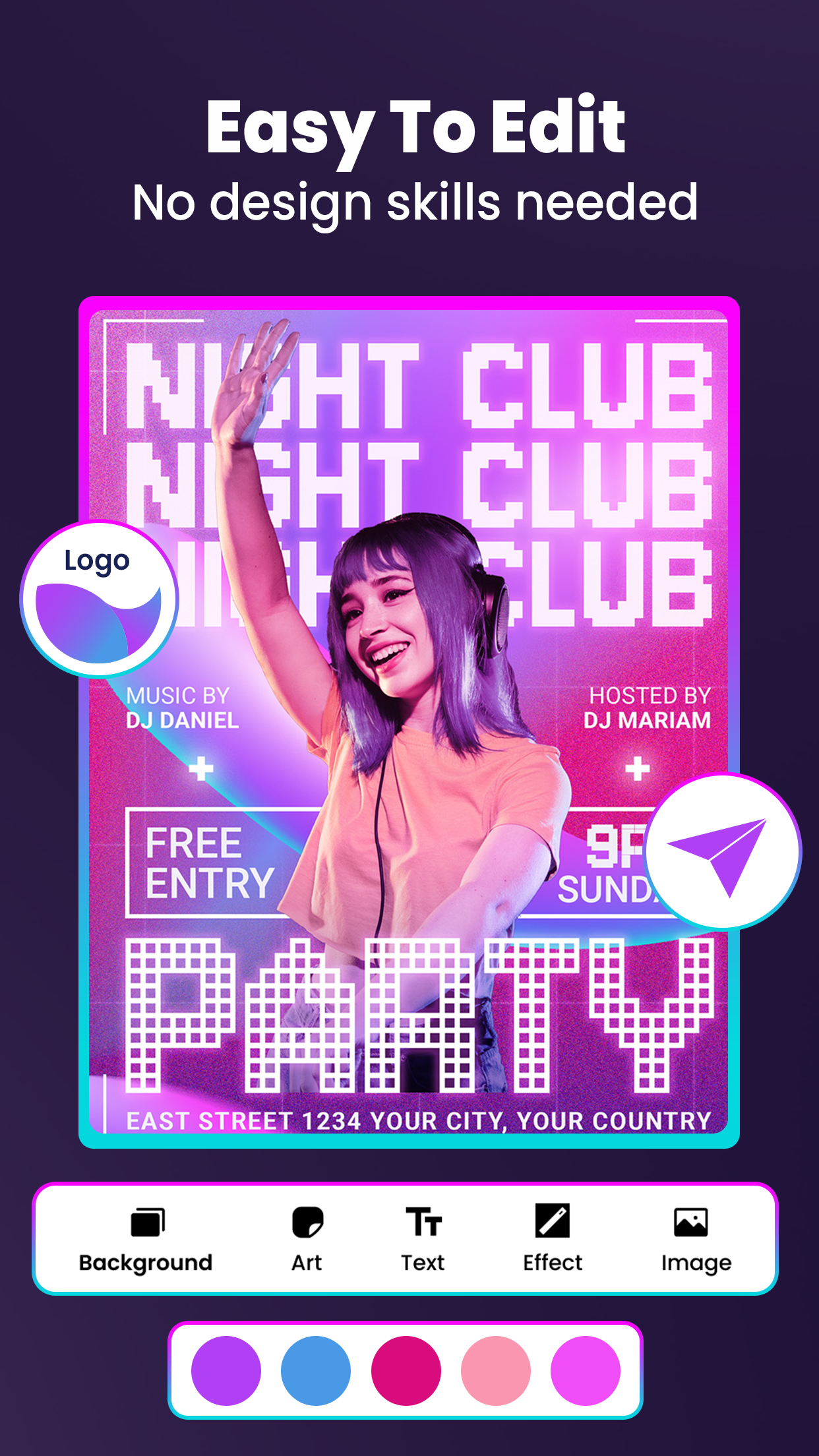 اسکرین شات 3 برنامه Poster Maker - Flyer Maker