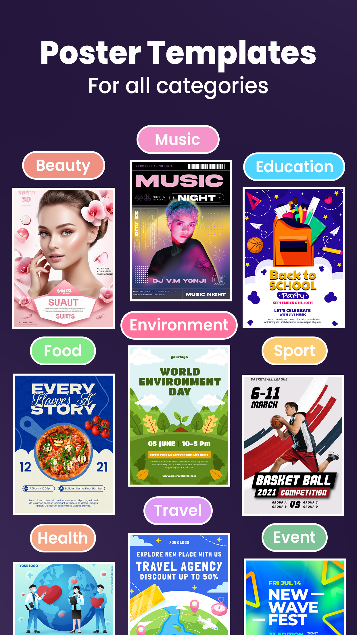 اسکرین شات 2 برنامه Poster Maker - Flyer Maker