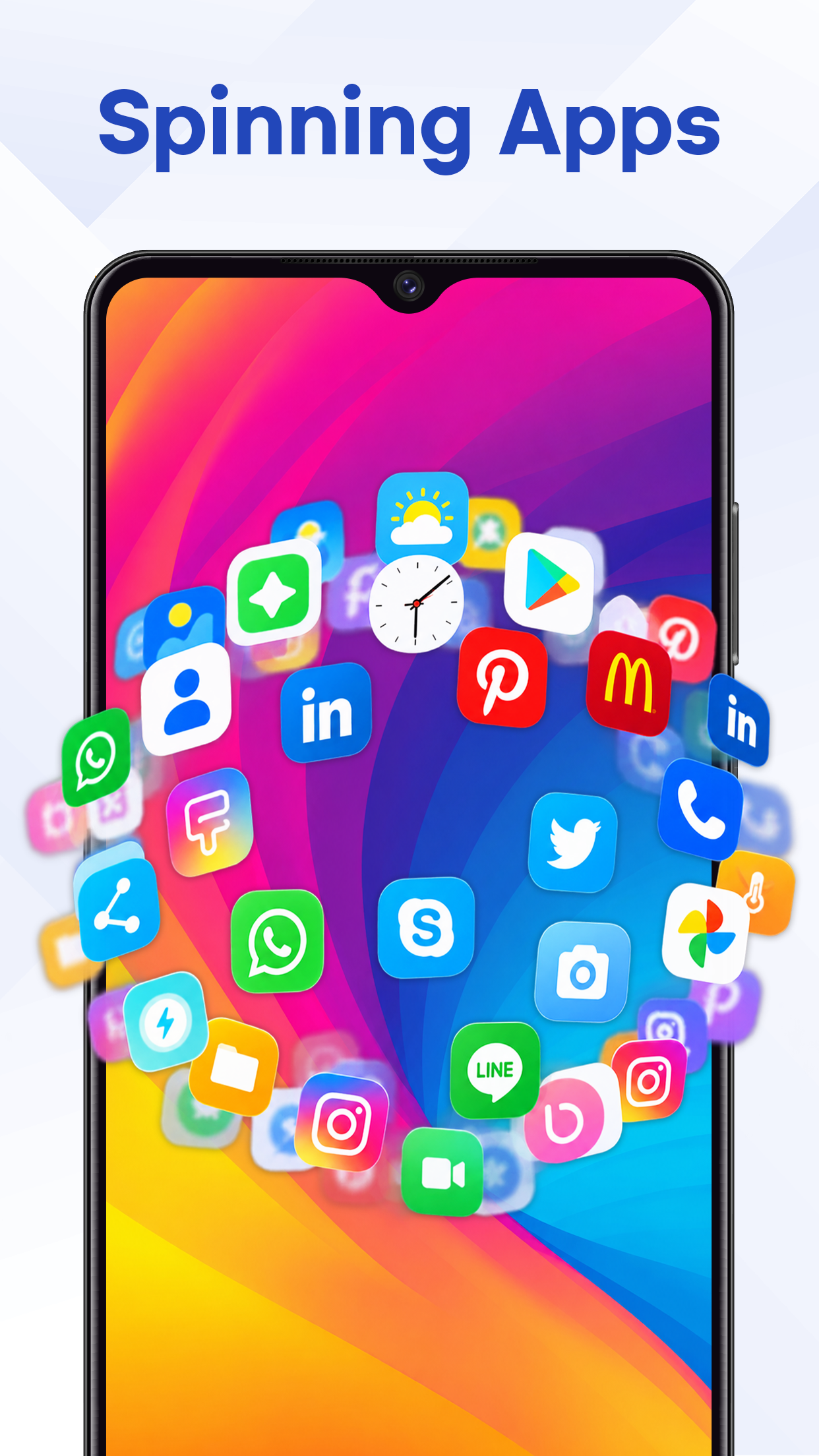 اسکرین شات 3 برنامه Rolling Icon: 3D Wallpaper