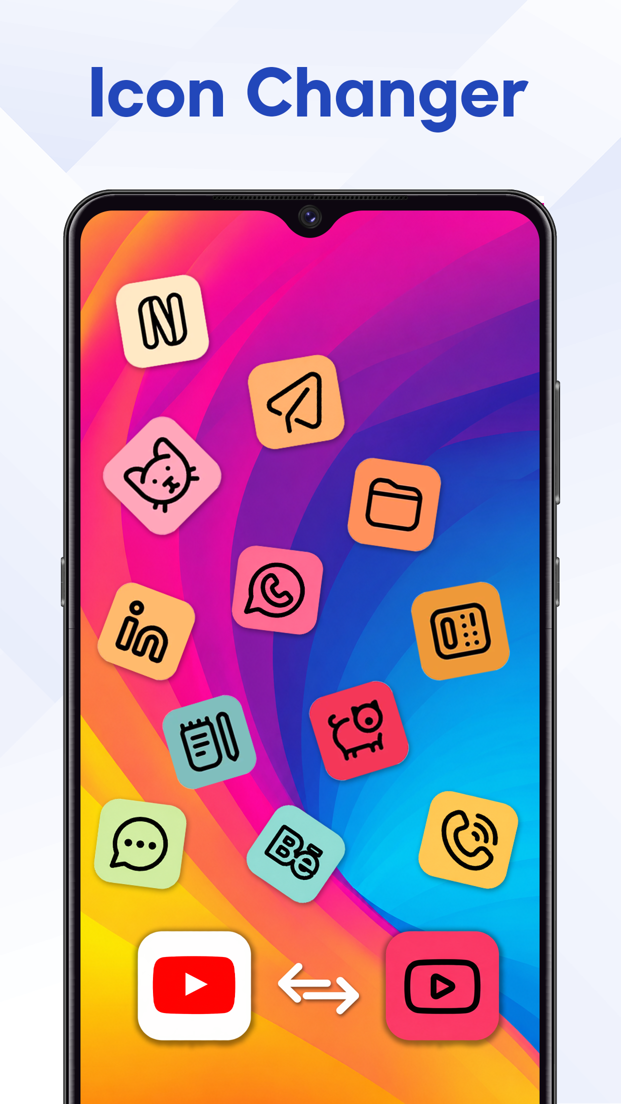 اسکرین شات 4 برنامه Rolling Icon: 3D Wallpaper