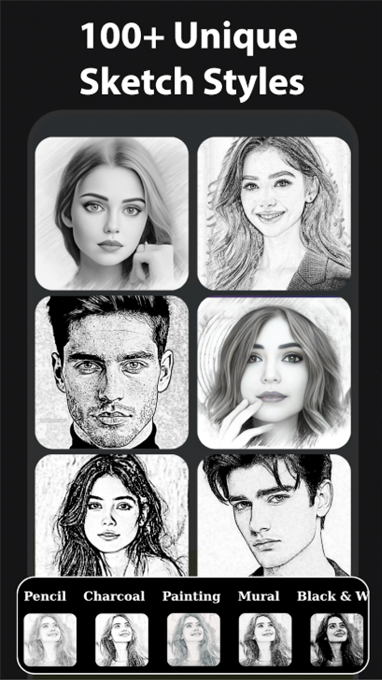 اسکرین شات 1 برنامه SketchMe - Sketch Photo Editor