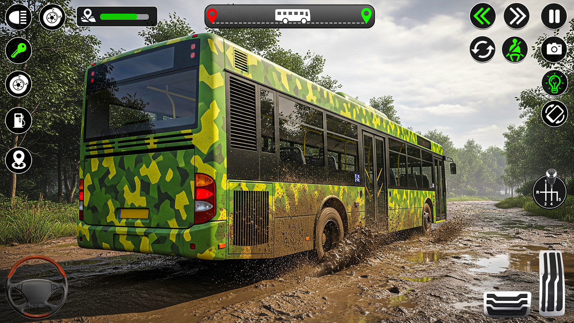 اسکرین شات 2 بازی Army Bus Transporter Coach Fun