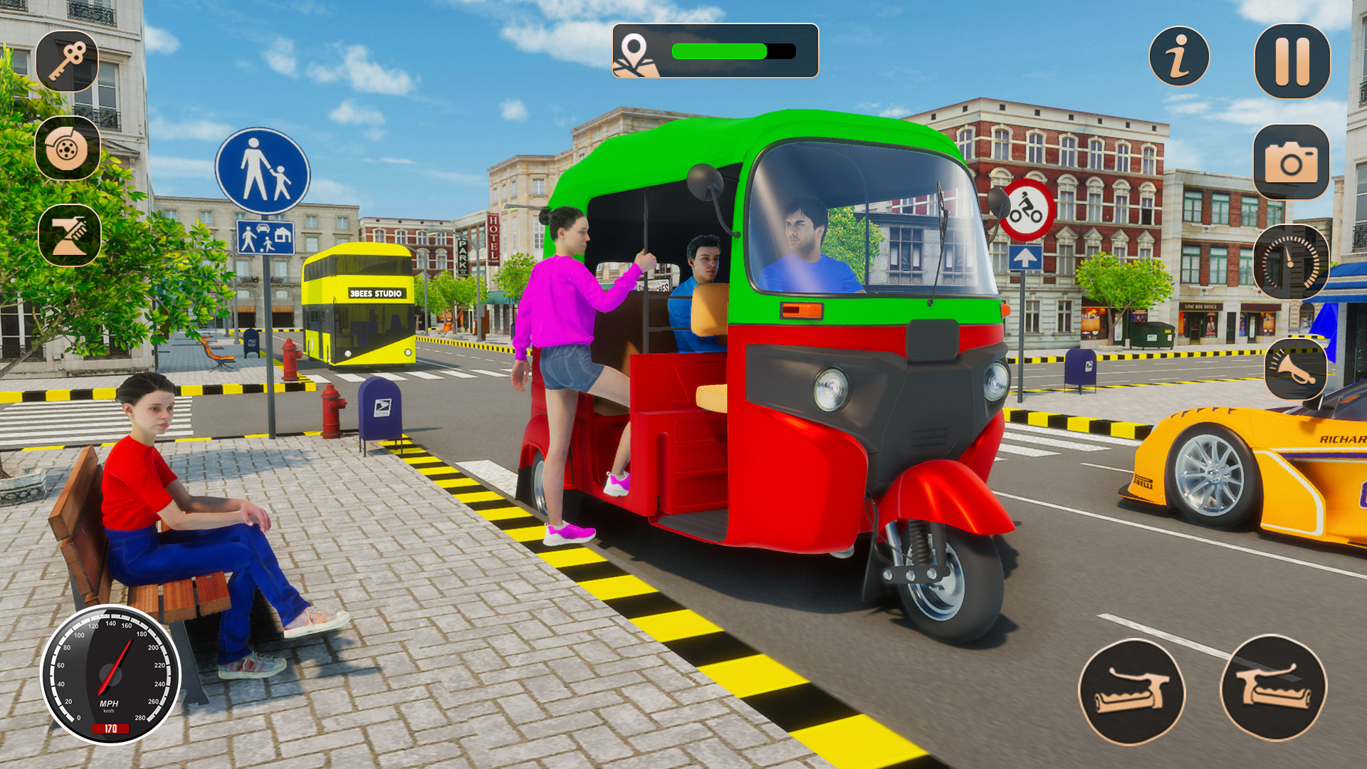 اسکرین شات 4 بازی Tuk Tuk Auto Rickshaw Driver3d