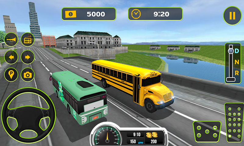 اسکرین شات 2 بازی School Bus Driving Game