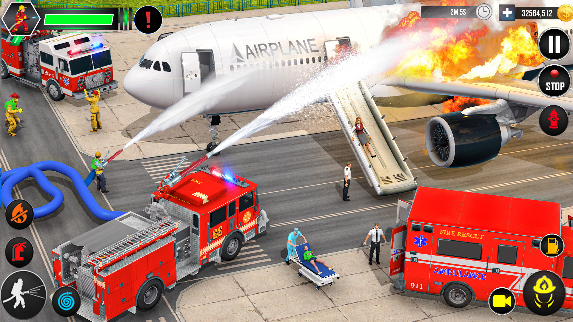 اسکرین شات 2 بازی Firefighter: FireTruck Games