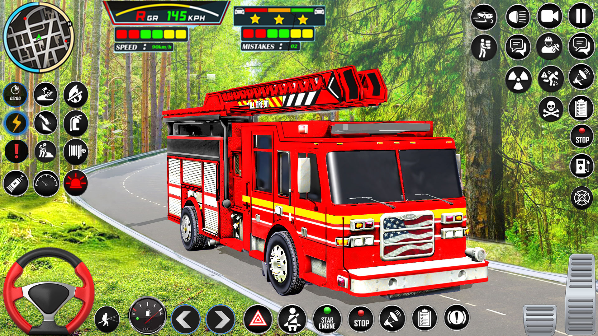 اسکرین شات 1 بازی Firefighter: FireTruck Games