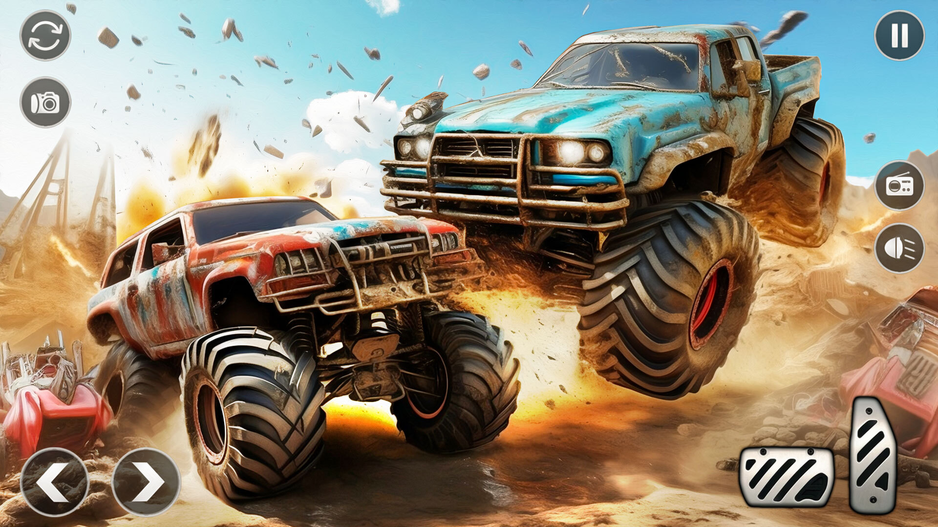اسکرین شات 4 بازی Monster Truck Stunt -Car Crash
